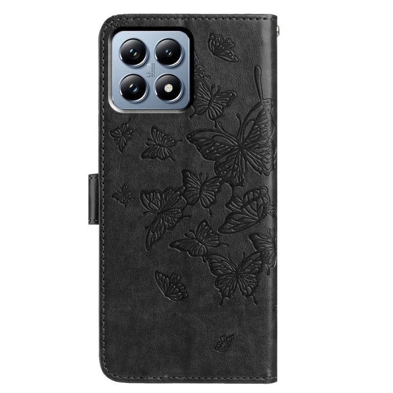 Kotelot Xiaomi 15t Pro Perhoskuvio Suojakuori