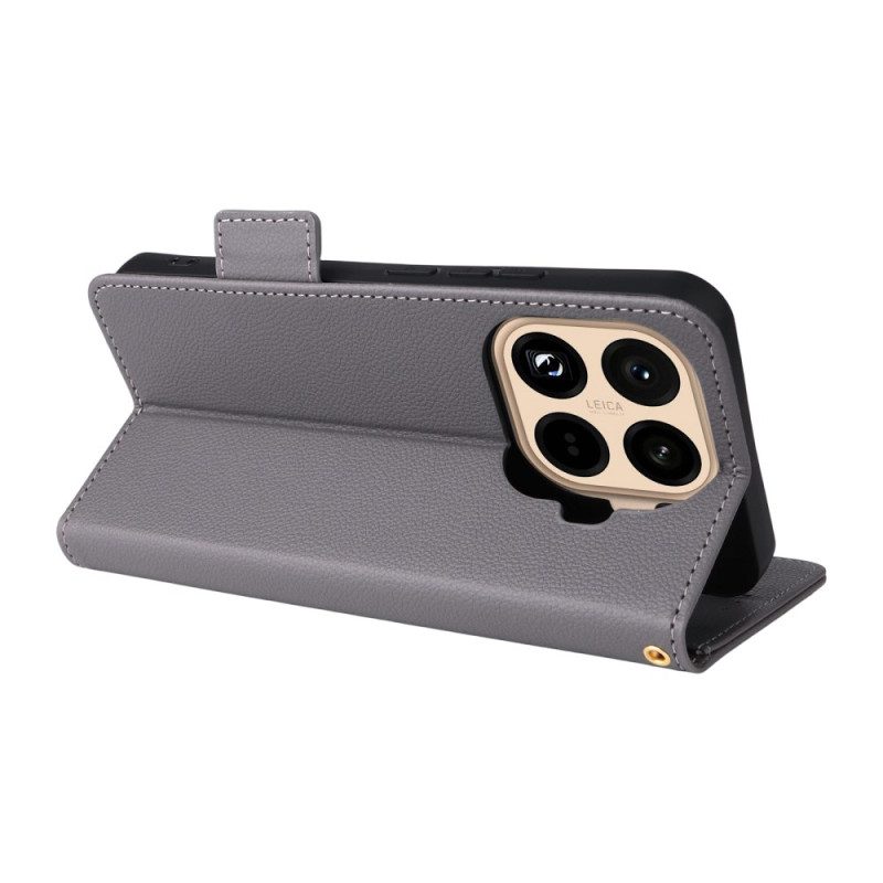 Kotelot Xiaomi 15t Pro Puhelinkuoret Tekonahkaa Nauhalla