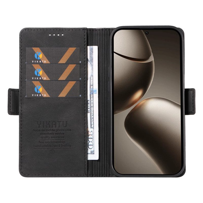 Kotelot Xiaomi 15t Pro Puhelinkuoret Yikatu Nahkaefekti