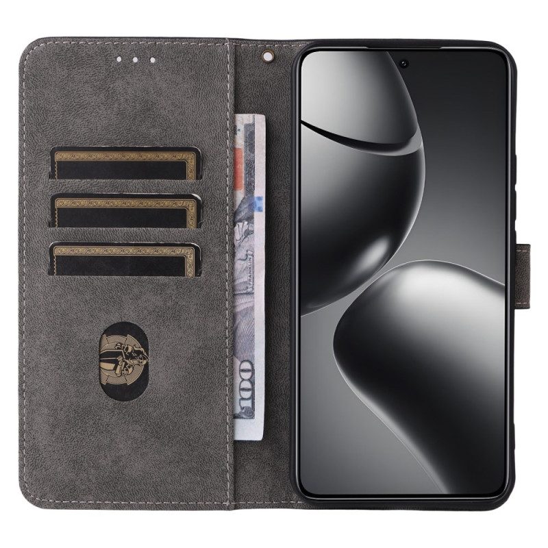 Kotelot Xiaomi 15t Pro Rfid-lompakko Mokkanahkaefektillä