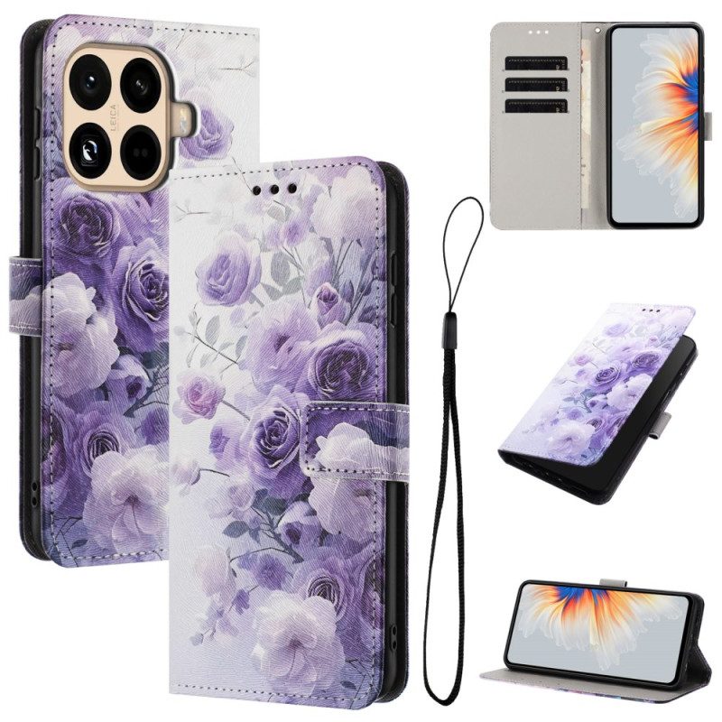 Kotelot Xiaomi 15t Pro Violetit Ruusut