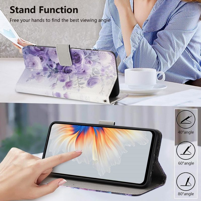 Kotelot Xiaomi 15t Pro Violetit Ruusut