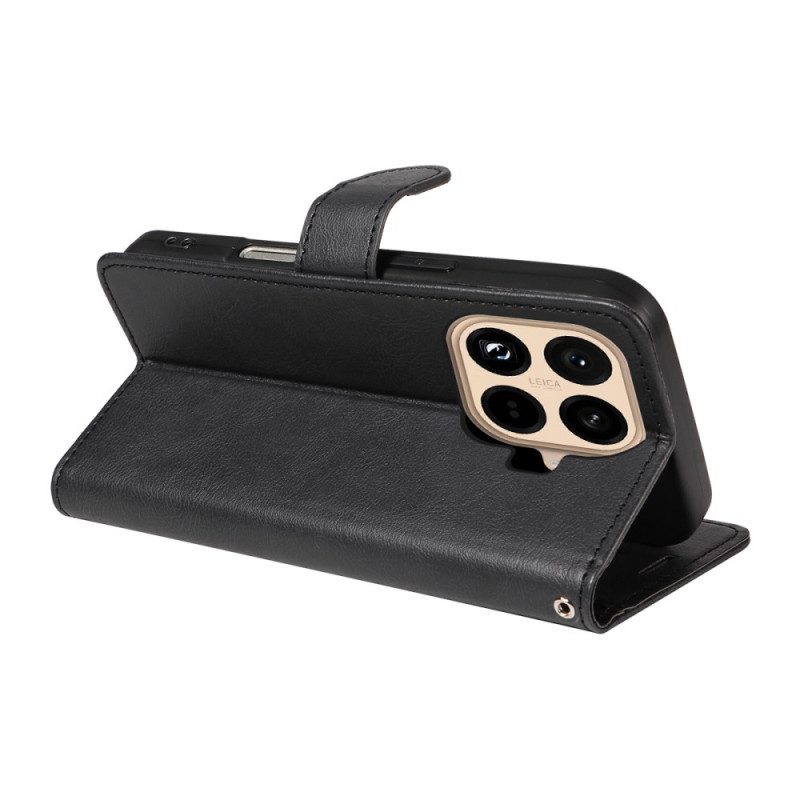 Kuoret Xiaomi 15t Pro Yksivärinen Keinonahkakuvioinen