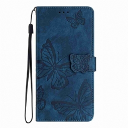 Nahkakotelo Xiaomi 15t Pro Mokkanahkaiset Perhoset