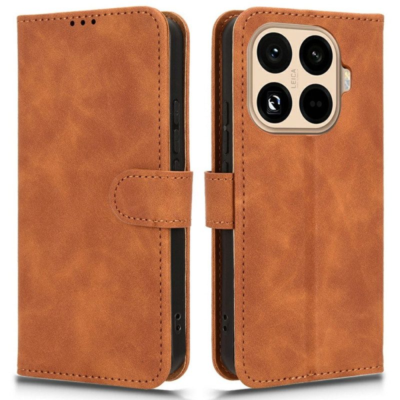 Nahkakotelo Xiaomi 15t Pro Mokkanahkakuvioinen