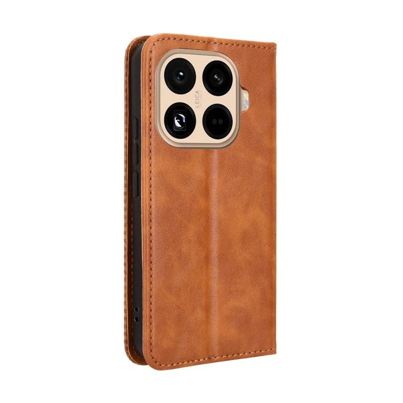 Nahkakotelo Xiaomi 15t Pro Puhelinkuoret Vintage-reunus