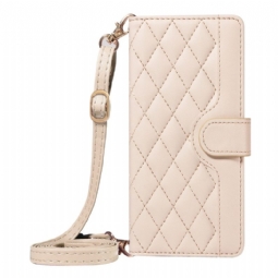 Nahkakotelo Xiaomi 15t Pro Tikattu Hihna Ja Olkahihna