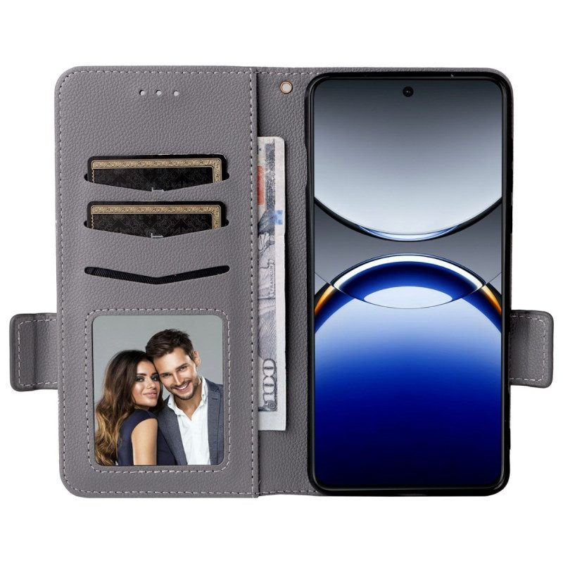 Kuoret Oppo Find X8 Pro Litsikuvioinen Ranneke Tekstuuri