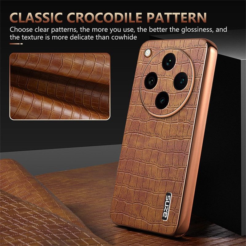Kuori Oppo Find X8 Pro Krokotiilikuvioinen Azns