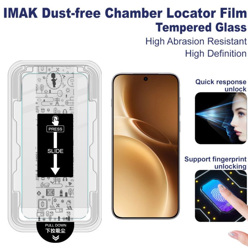 Karkaistusta Lasista Valmistettu Näytönsuoja Vivo X300 Prolle Asennuskehyksellä (sormenjälkitunnistus)