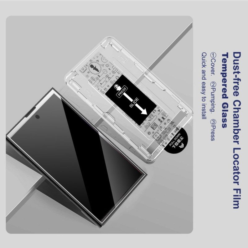 Karkaistusta Lasista Valmistettu Näytönsuoja Vivo X300 Prolle Asennuskehyksellä (sormenjälkitunnistus)