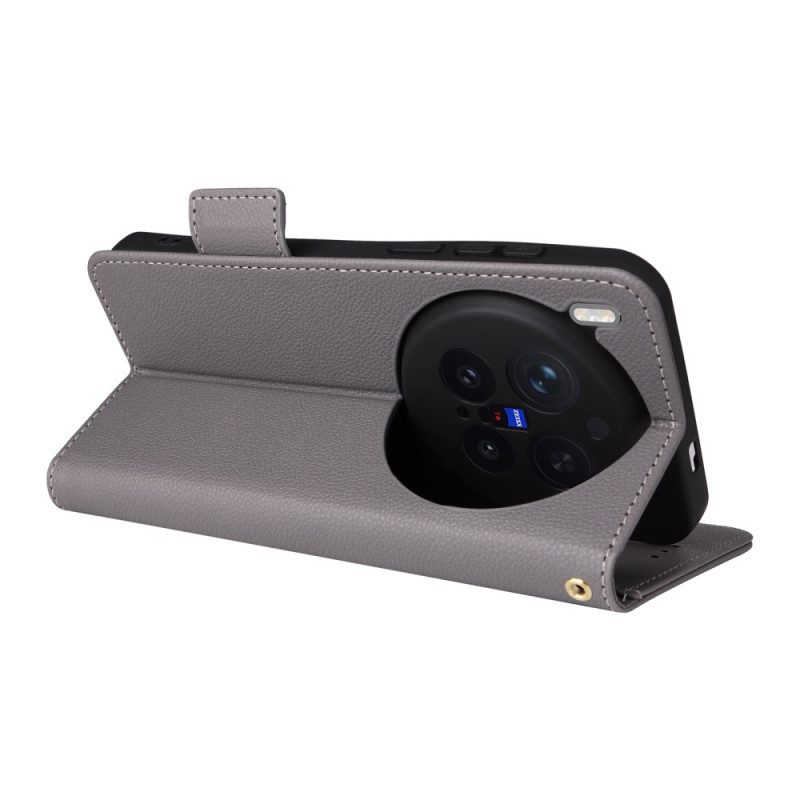 Kotelot Vivo X300 Pro Puhelinkuoret Keinonahkaa Hihnalla