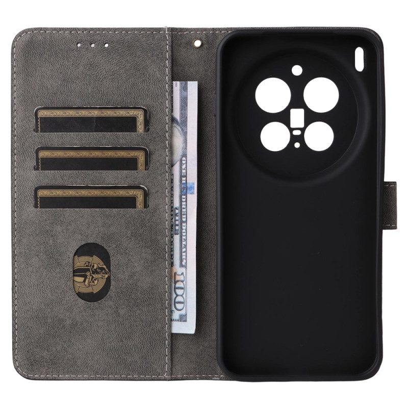 Kotelot Vivo X300 Pro Rfid-suojattu Nahkaefekti