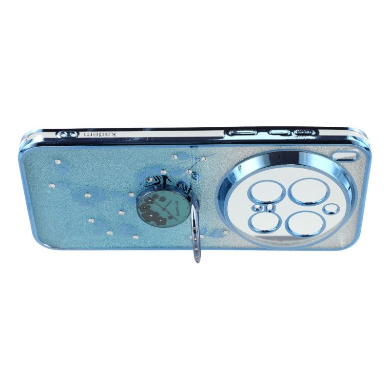 Kuori Vivo X300 Pro Kukka- Ja Strassikuviointisormuksenpidike