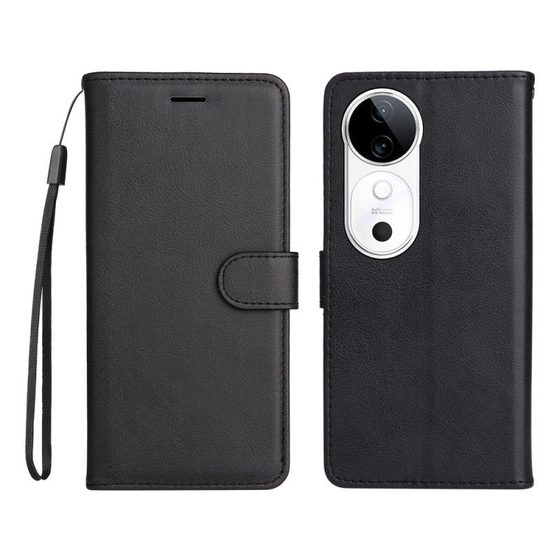 Kotelot Vivo V40 5g Nahkarannekekuvio