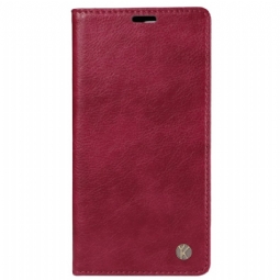 Nahkakotelo Vivo V40 5g Vintage-efekti Yikatu