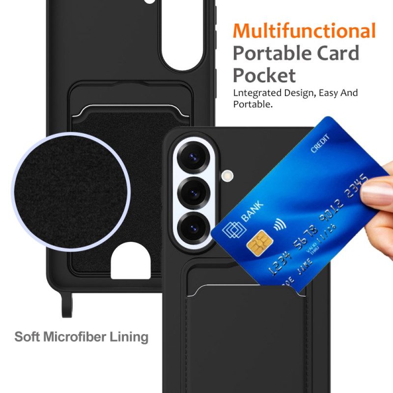 Kuori Samsung Galaxy S26 Plus Korttikotelo Ja Nauha