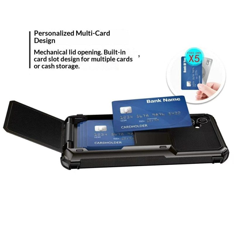 Kuori Samsung Galaxy S26 Plus Läpinäkyvä Korttikotelo Suojakuori