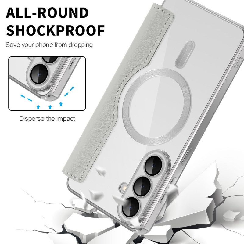 Nahkakotelo Samsung Galaxy S26 Plus Magneettinen Rfid-korttikotelo