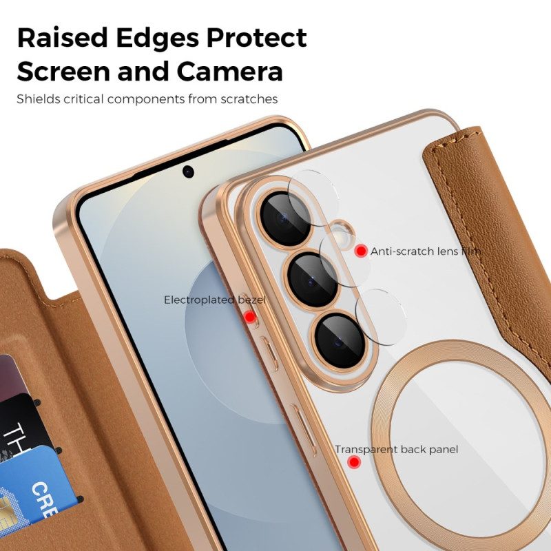 Nahkakotelo Samsung Galaxy S26 Plus Pehmustettu Rfid-korttikotelo