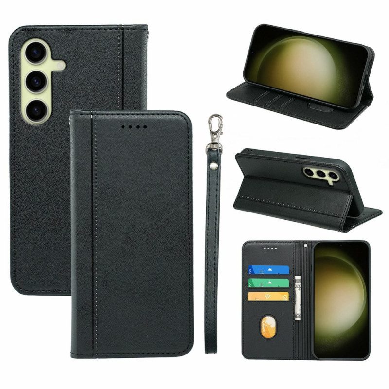 Nahkakotelo Samsung Galaxy S26 Plus Reunus