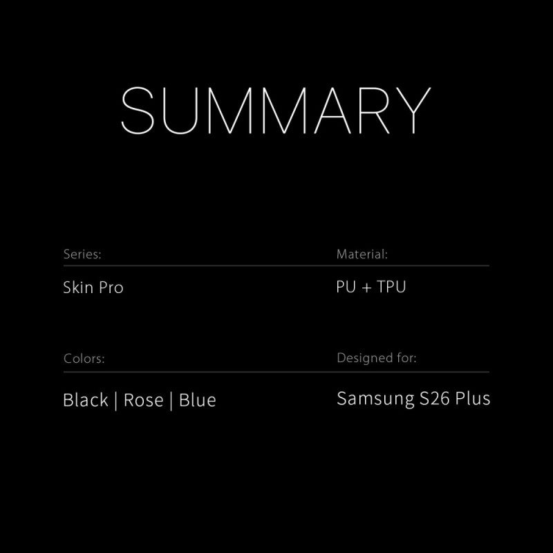 Nahkakotelo Samsung Galaxy S26 Plus Skin Pro -sarjan Dux Ducis