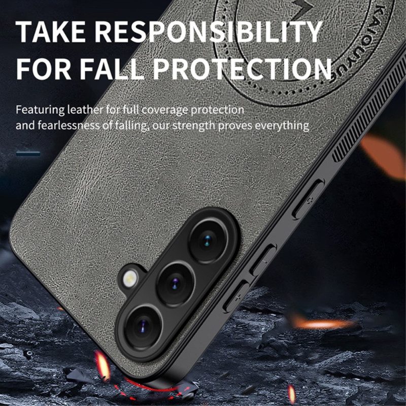 Puhelinkuoret Samsung Galaxy S26 Plus Magneettinen Nahkaefekti