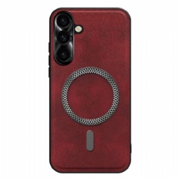 Puhelinkuoret Samsung Galaxy S26 Plus Nahkaefekti Ja Metallinen Linssikehys