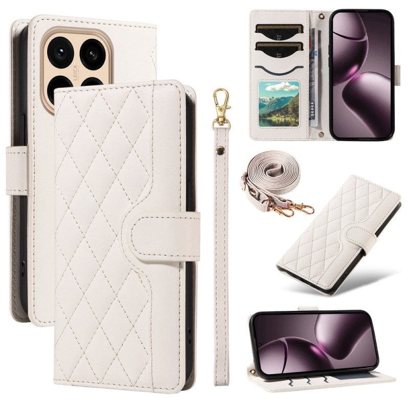 Kotelot Xiaomi 15t Tikattu Hihnalla Ja Olkahihnalla