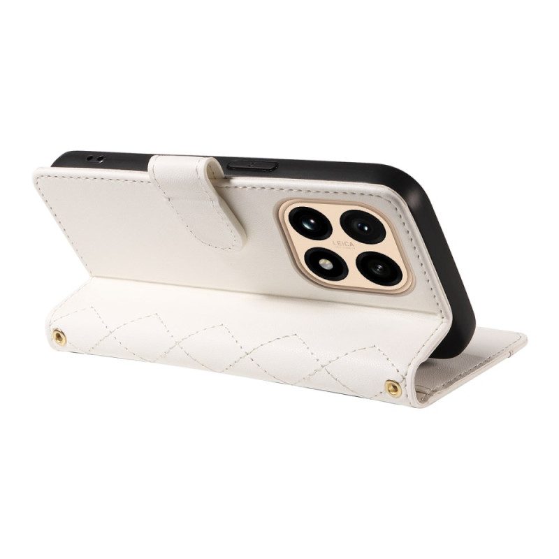 Kotelot Xiaomi 15t Tikattu Hihnalla Ja Olkahihnalla