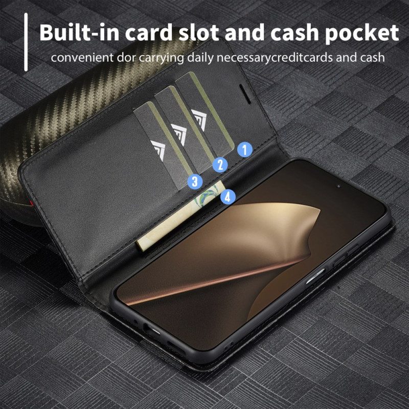 Nahkakotelo Xiaomi 15t Hiilikuitu