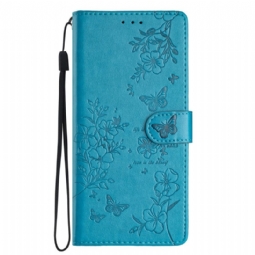 Nahkakotelo Xiaomi 15t Kukkakuvio