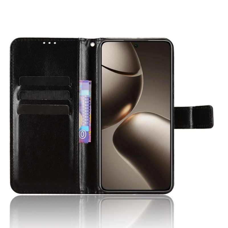 Nahkakotelo Xiaomi 15t Räikeä Tekonahka