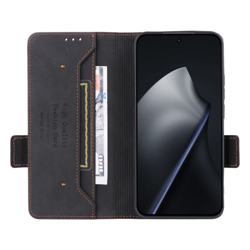 Nahkakotelo Xiaomi 15t Tetro-suunnittelu Suojakuori