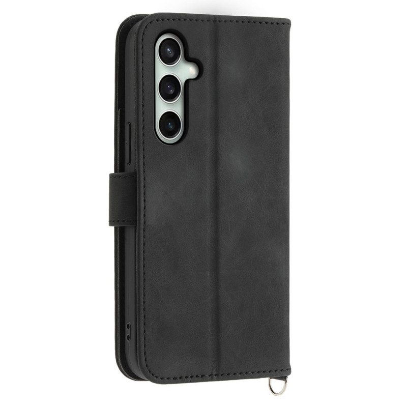 Kotelot Samsung Galaxy S25 Fe Pitsikuvio Hihnalla Ja Olkahihnalla