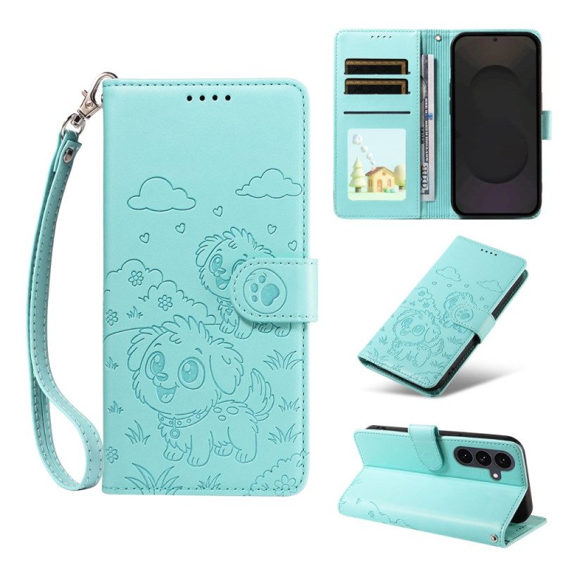 Kotelot Samsung Galaxy S25 Fe Rfid-esto Ja Koirakuvio