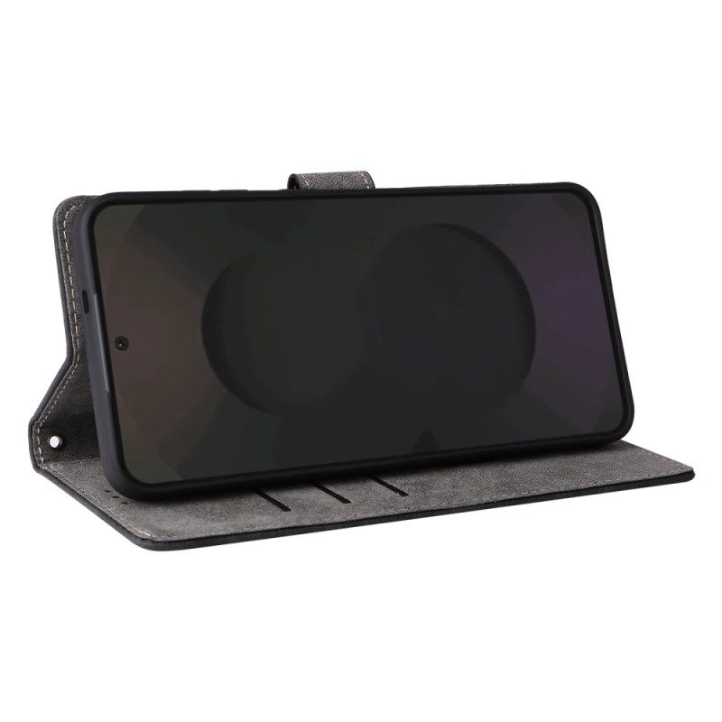 Kotelot Samsung Galaxy S25 Fe Rfid-suojattu Mokkanahkaefekti