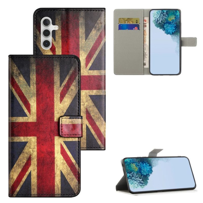 Kotelot Samsung Galaxy S25 Fe Vintage-britannian Lippu