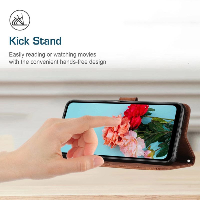 Kuoret Samsung Galaxy S25 Fe Mokkanahkaefektiviivakuviot