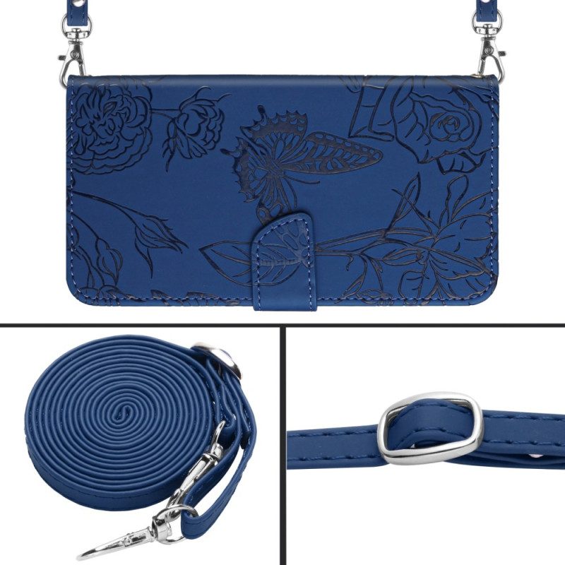 Kuoret Samsung Galaxy S25 Fe Perhoskuvioinen Olkahihna