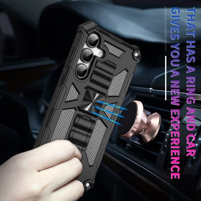 Kuori Samsung Galaxy S25 Fe Iskunkestävä Suoja Sisäänrakennetulla Jalustalla