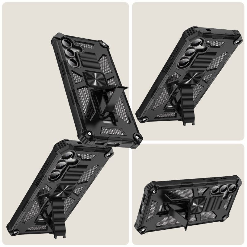 Kuori Samsung Galaxy S25 Fe Iskunkestävä Suoja Sisäänrakennetulla Jalustalla
