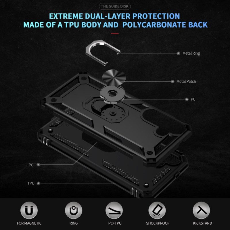 Kuori Samsung Galaxy S25 Fe Kestävä Kääntyvä Rengaspidike