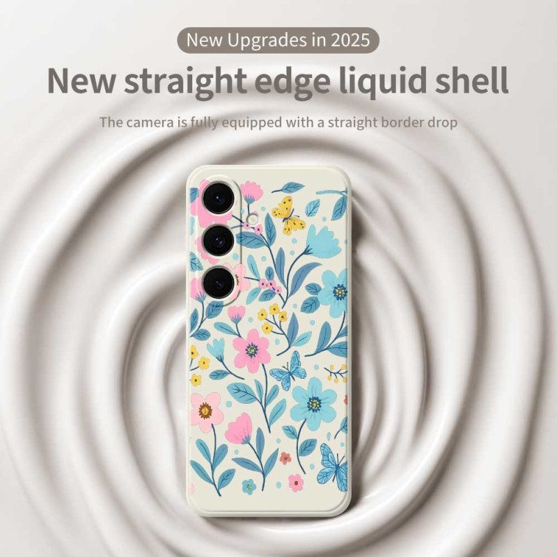 Kuori Samsung Galaxy S25 Fe Kukat-silikoni Suojakuori