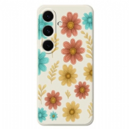 Kuori Samsung Galaxy S25 Fe Kukkasilikoni Suojakuori