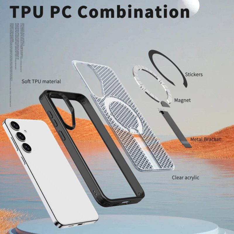 Kuori Samsung Galaxy S25 Fe Magsafe Teksturoidulla Pidikkeellä