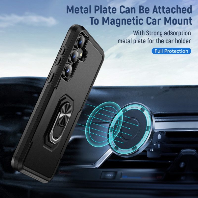 Kuori Samsung Galaxy S25 Fe Metalliefektinen Sormuspidike Suojakuori