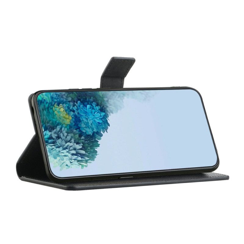 Nahkakotelo Samsung Galaxy S25 Fe Klassinen Musta