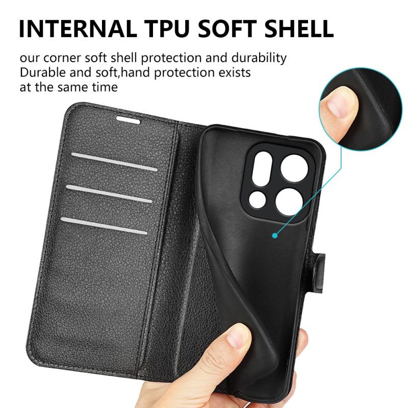 Kotelot Oppo Find X9 5g Puhelinkuoret Litsikuvioinen Tekonahka