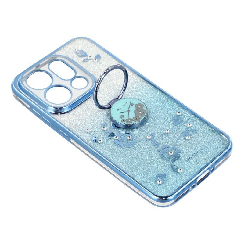 Puhelinkuoret Oppo Find X9 5g Kadem Kukkia Ja Strasseja Koristava Sormuksenpidike